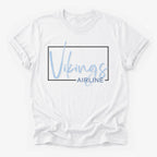 Airline Vikings Framed Mascot Tee in white
