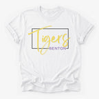 Benton Tigers Framed Mascot Tee in white