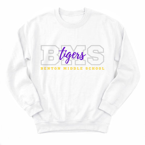 Benton MS Tigers Campus Crewneck - Layflat