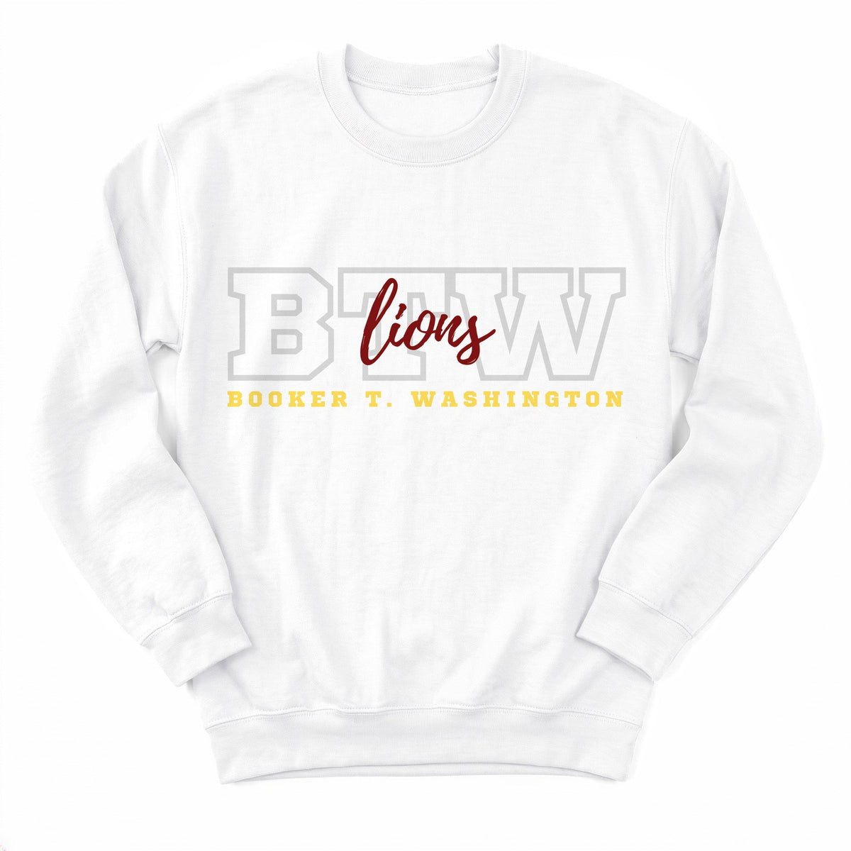 Booker T Washington Lions Campus Crewneck - Layflat