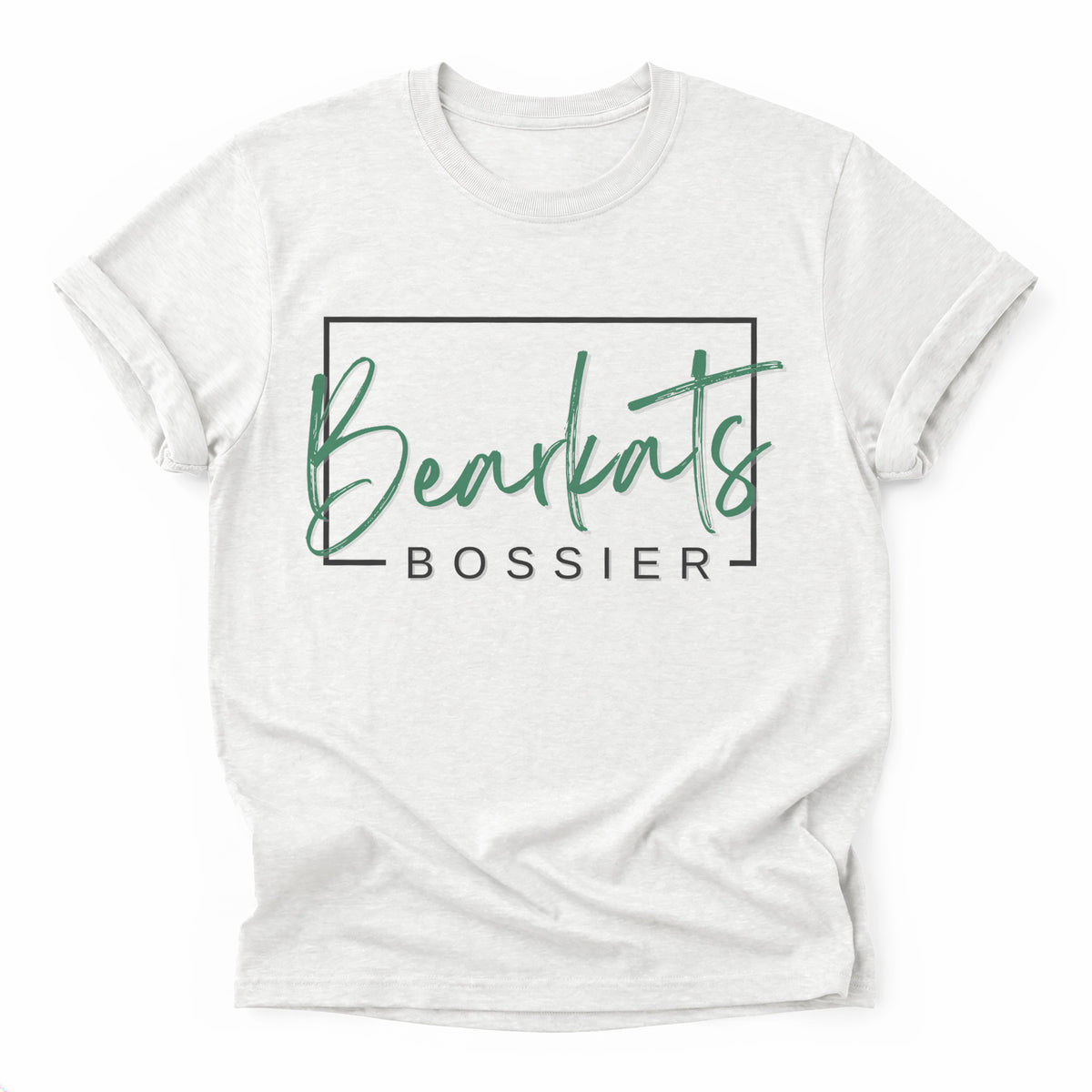 Bossier Bearkats Framed Mascot Tee in Ash
