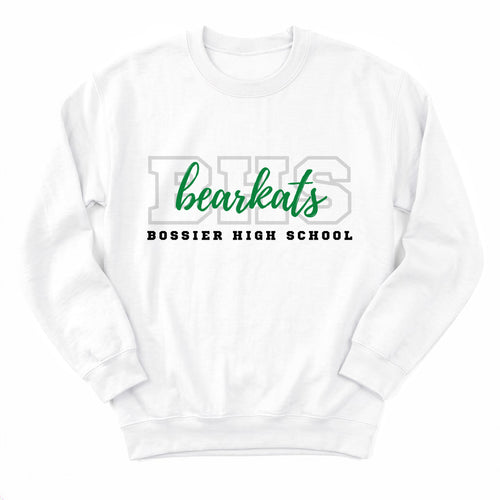 Bossier Bearkats Campus Crewneck - Layflat