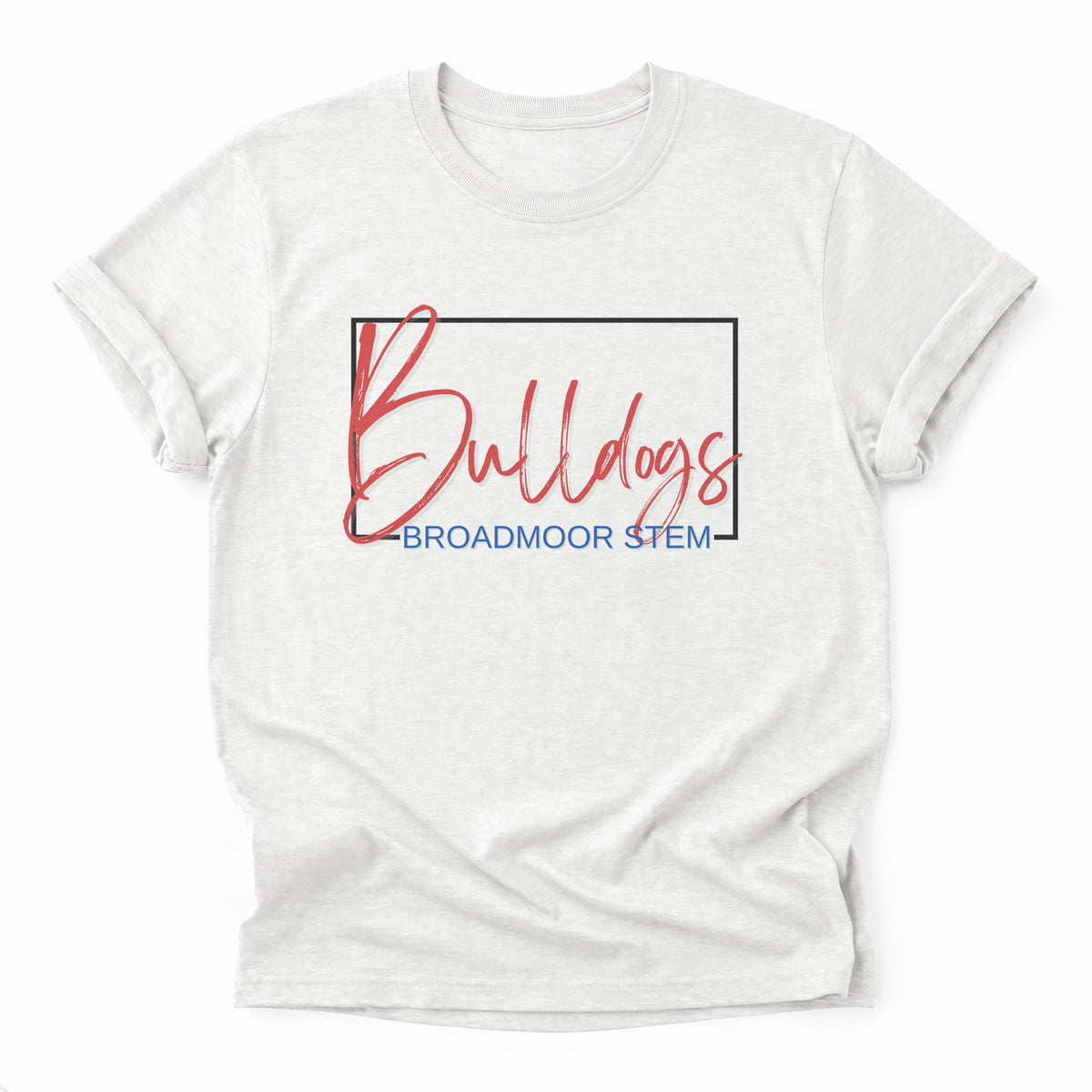 Broadmoor Bulldogs Framed Mascot Tee in ash grey