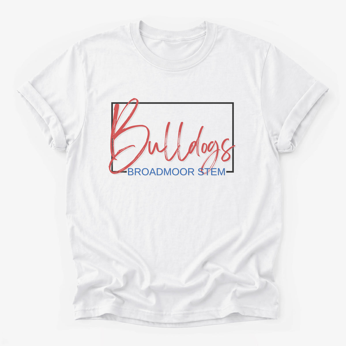 Broadmoor Bulldogs Framed Mascot Tee in white