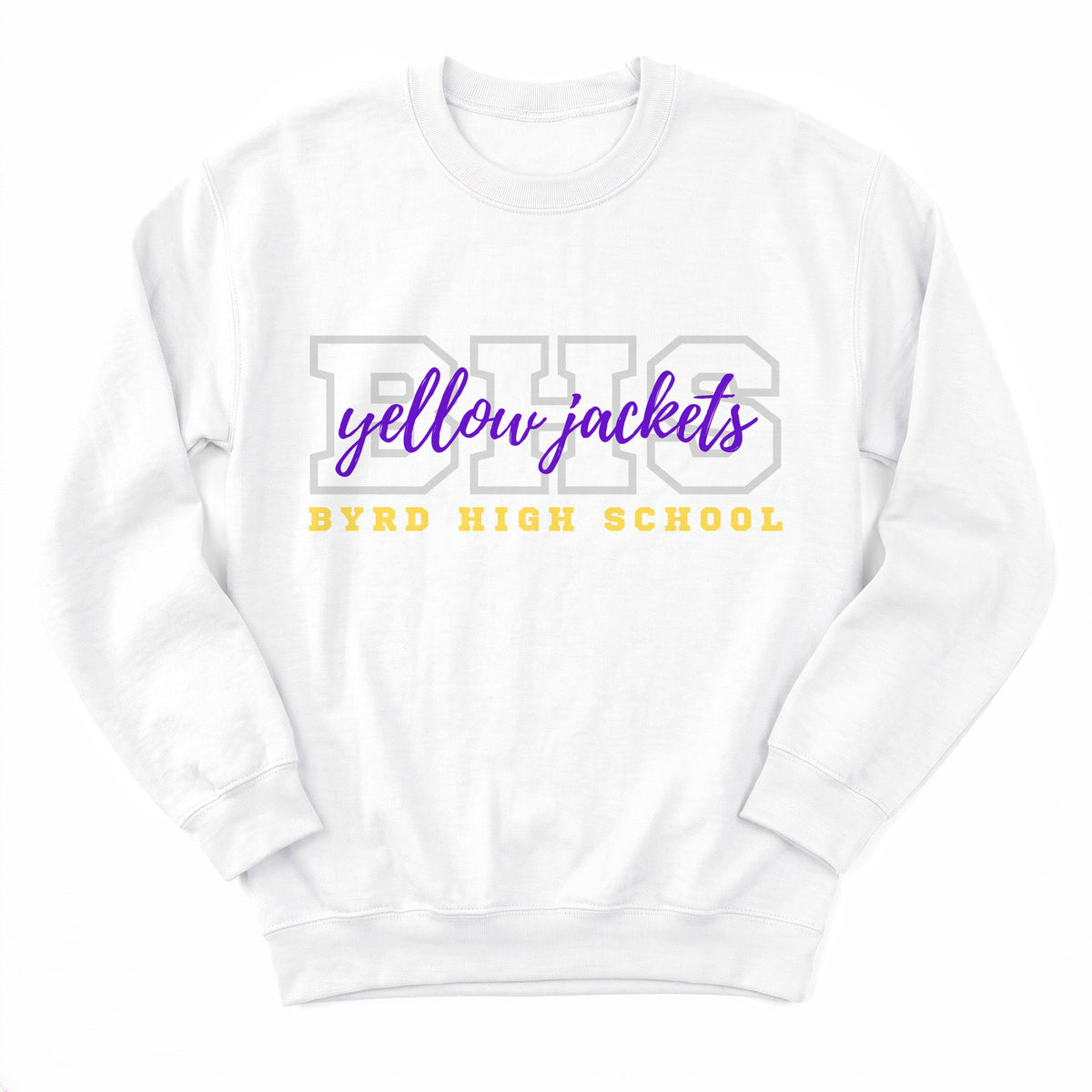 Byrd Yellow Jackets Campus Crewneck - Layflat
