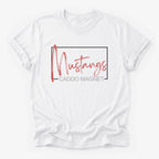 Caddo Middle Magnet Mustangs Framed Mascot Tee in white