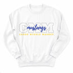 Caddo MM Mustangs Campus Crewneck - Layflat