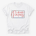 Donnie Bickham Patriots Framed Mascot Tee in white