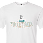 Falcons Courtside Volleyball white Gildan Softstyle T-shirt