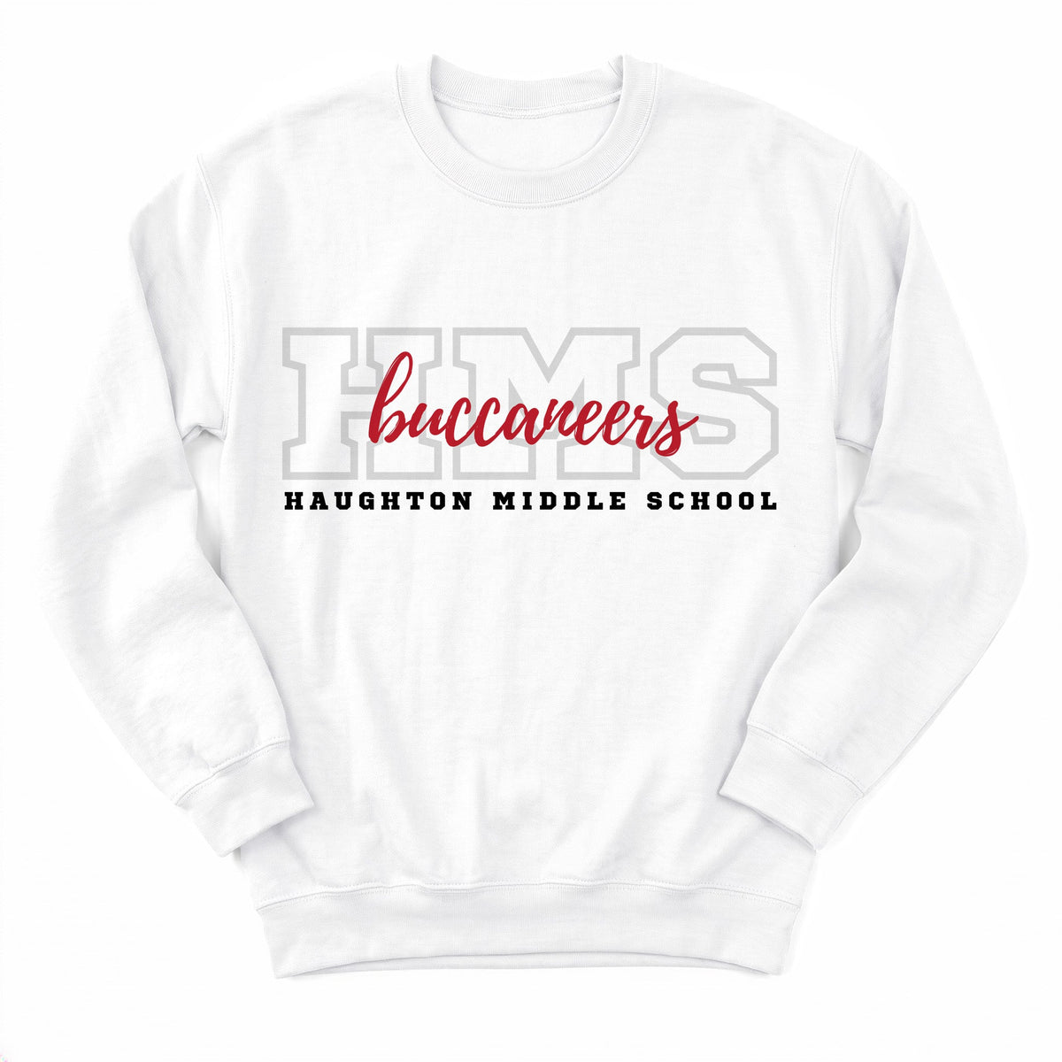 Haughton MS Buccaneers Campus Crewneck - Layflat