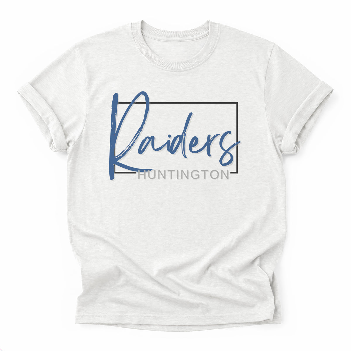 Huntington Raiders Framed Mascot Tee in ash grey