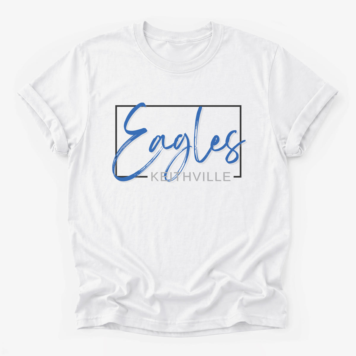 Keithville Eagles Framed Mascot Tee in white