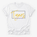Logansport Tigers Framed Mascot Tee in white