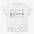 Mansfield Wolverines Framed Mascot Tee in white