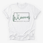 Mansfield Wolverines Framed Mascot Tee in white
