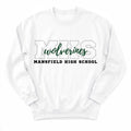 Mansfield Wolverines Campus Crewneck - Layflat