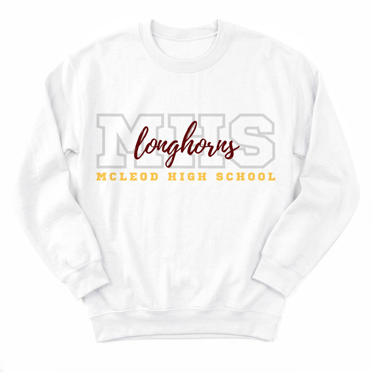 McLeod Longhorns Campus Crewneck - Layflat