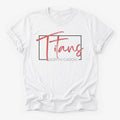 North Caddo Titans Framed Mascot Tee in white