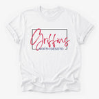 North DeSoto Griffins Framed Mascot Tee in white