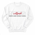 North Caddo MS Wolfpack Campus Crewneck - Layflat
