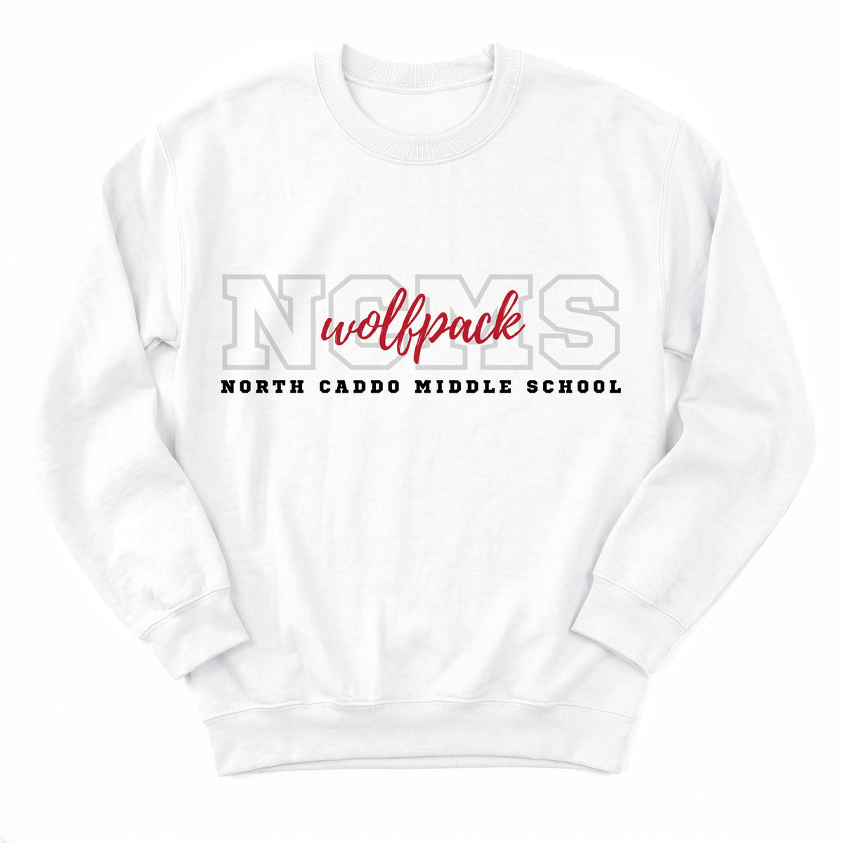 North Caddo MS Wolfpack Campus Crewneck - Layflat