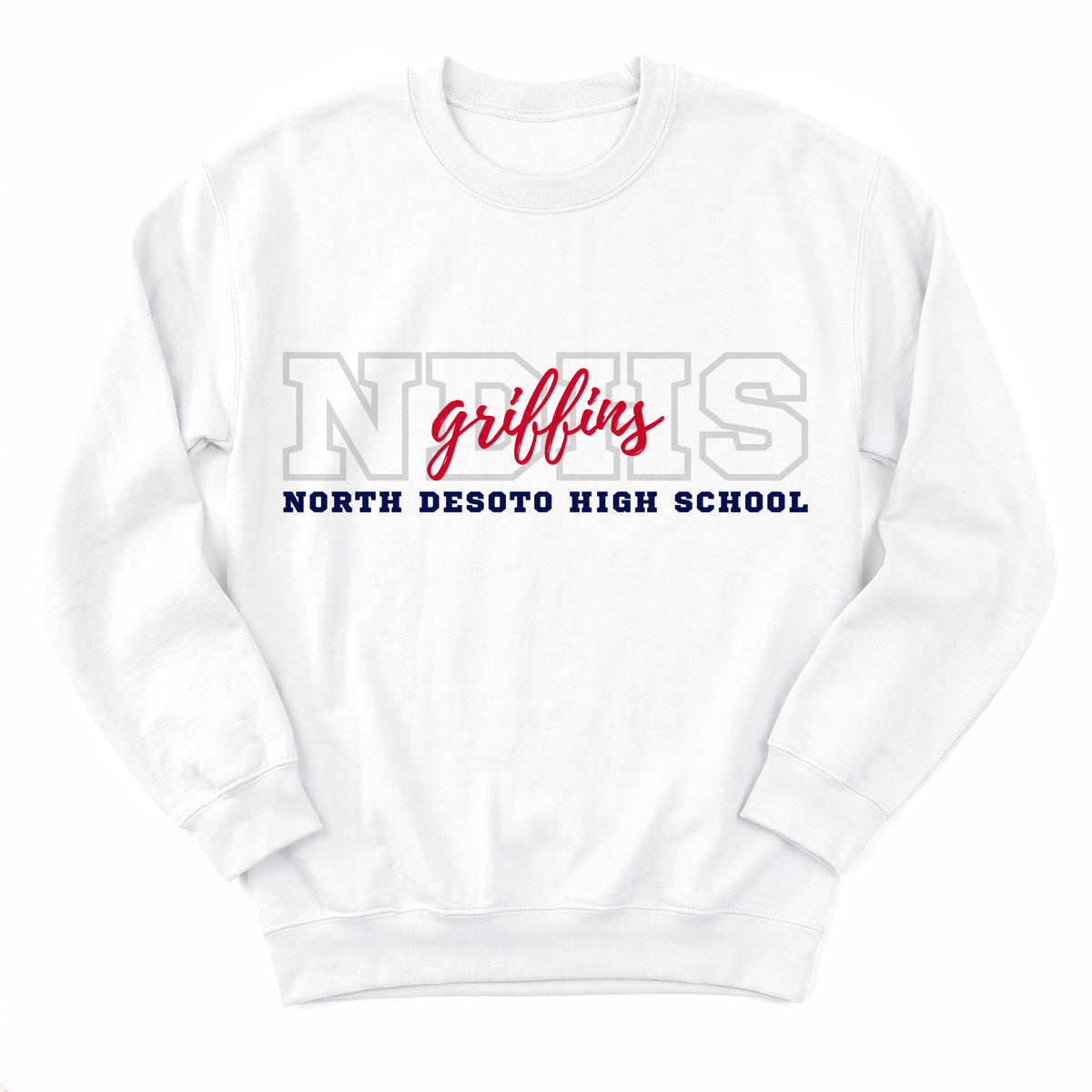 North Desoto Griffins Campus Crewneck - Layflat