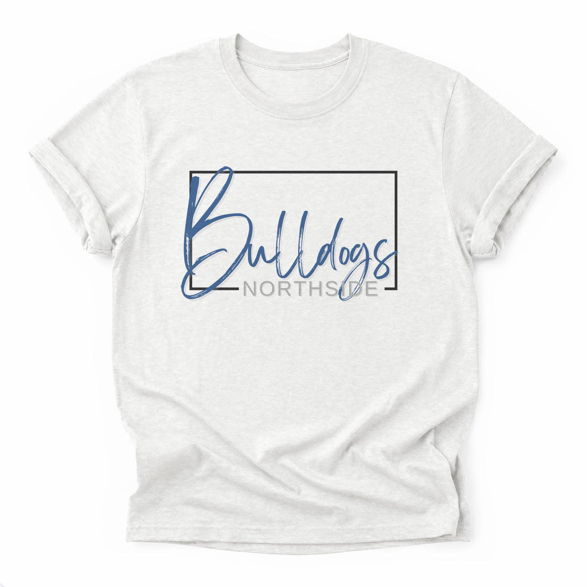 Northside Bulldogs Framed Mascot Tee in ash grey