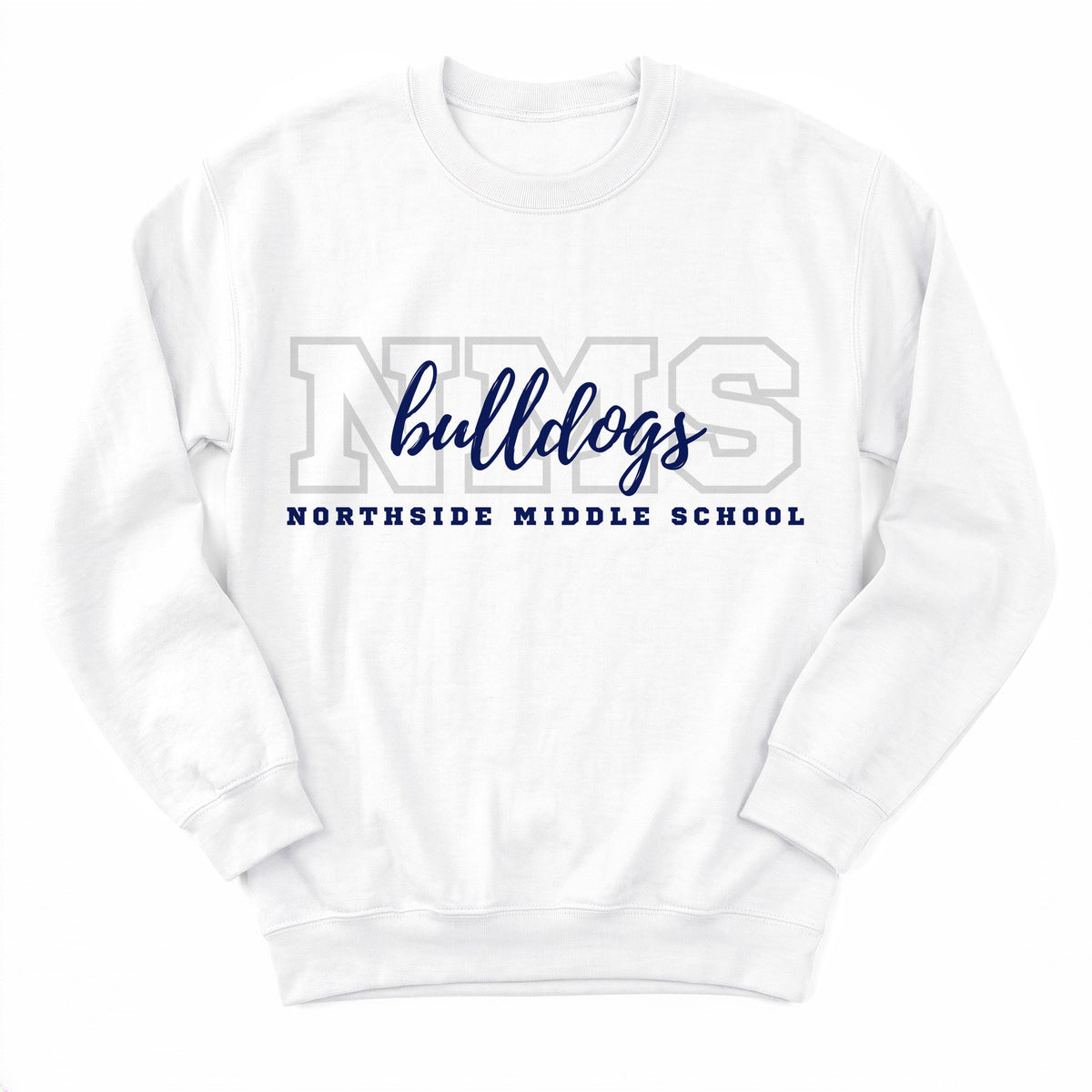 Northside Bulldogs Campus Crewneck - Layflat