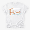Northwood Falcons Framed Mascot Tee in white