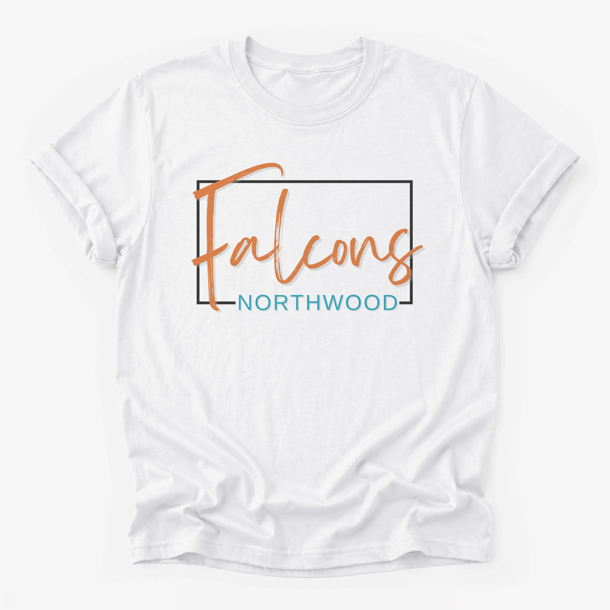 Northwood Falcons Framed Mascot Tee in white