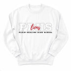 Plain Dealing Lions Campus Crewneck - Layflat