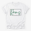 Rusheon Rams Framed Mascot Tee in white