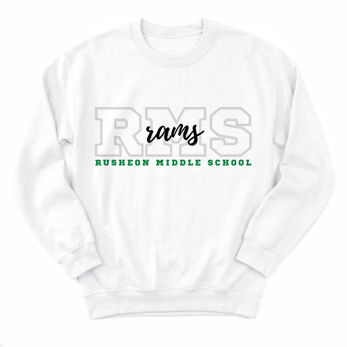 Rusheon Rams Campus Crewneck - Layflat