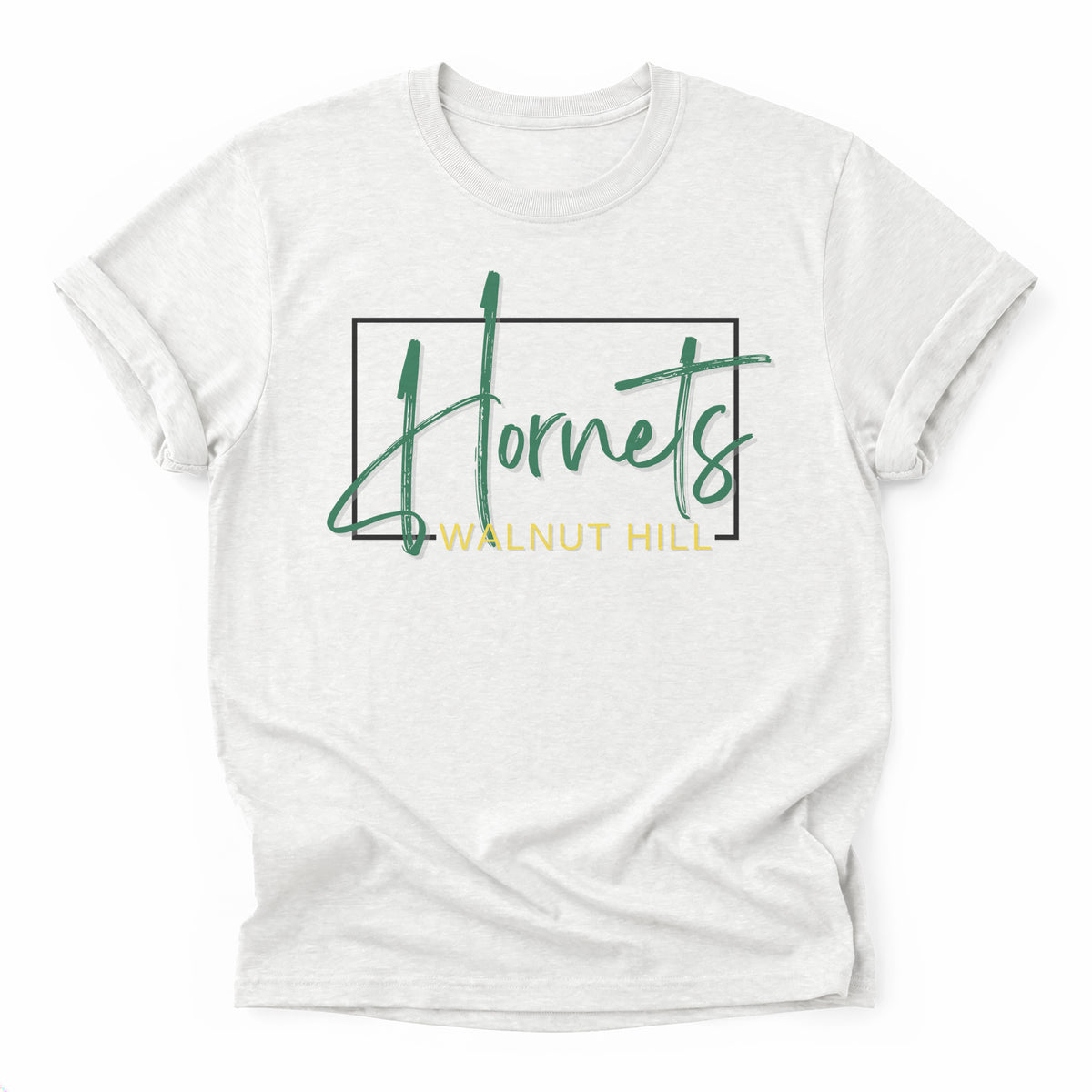 Walnut Hill Hornets Framed Mascot Tee in ash grey