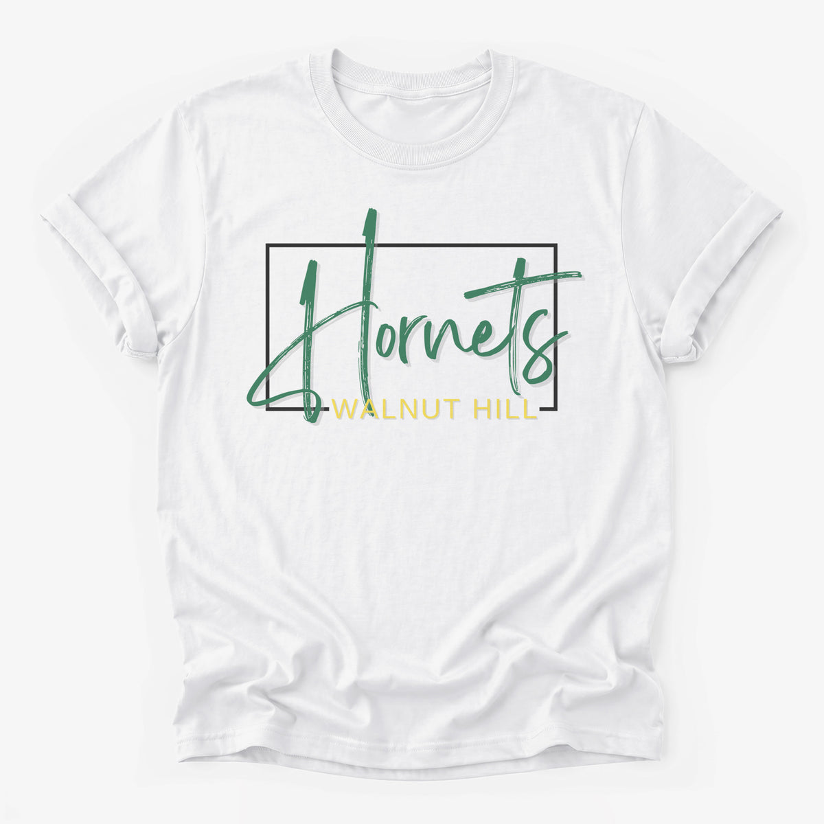 Walnut Hill Hornets Framed Mascot Tee in white