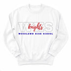 Woodlawn Knights Campus Crewneck - Layflat