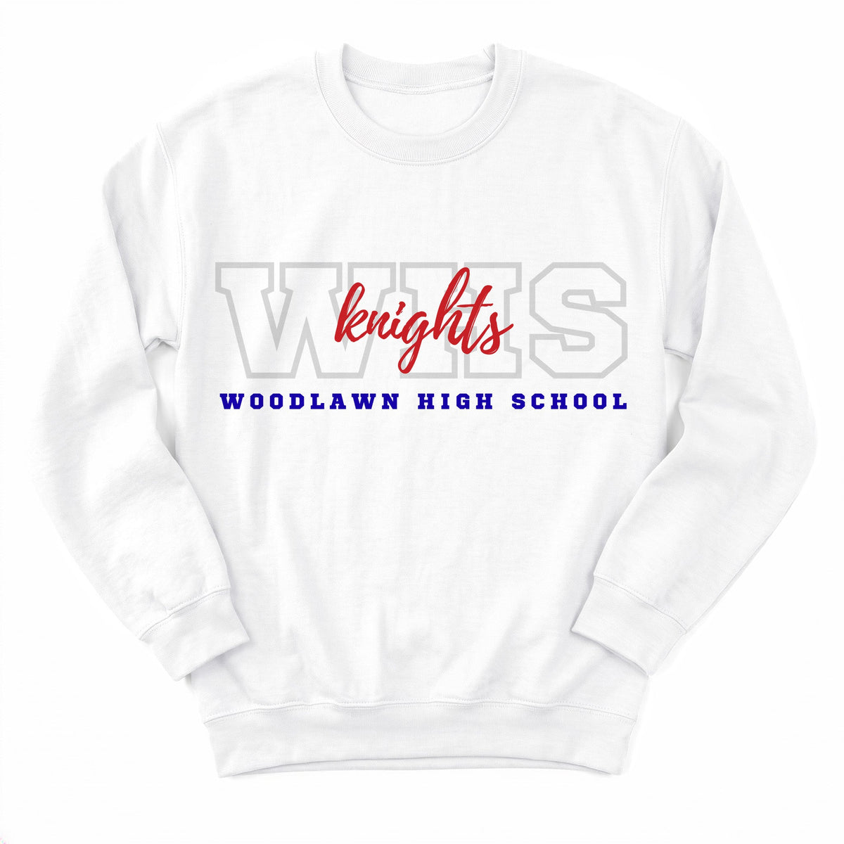 Woodlawn Knights Campus Crewneck - Layflat