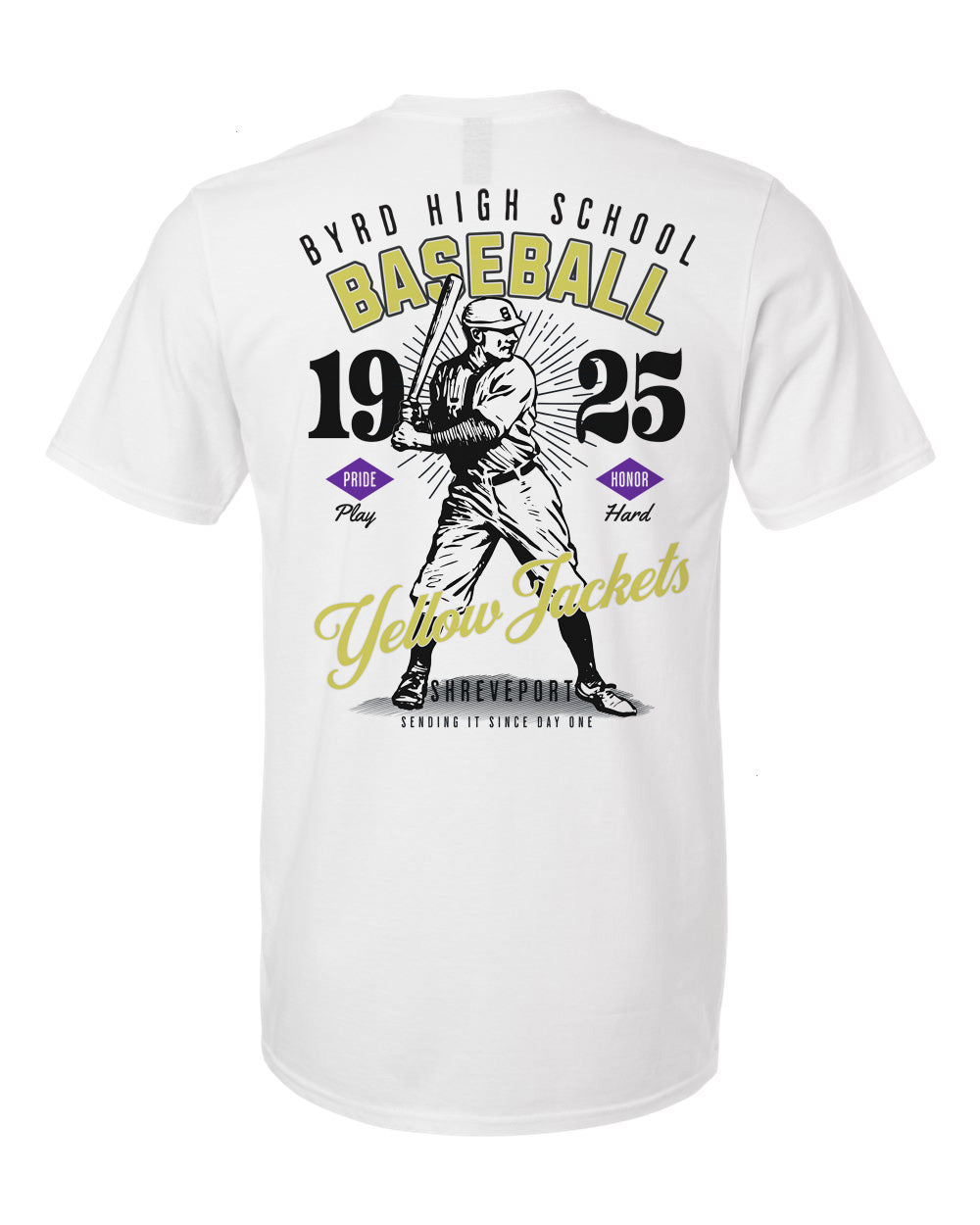 Byrd Yellow Jackets Vintage Baseball Tee