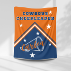 Cowboys Personalized Cheer Blanket