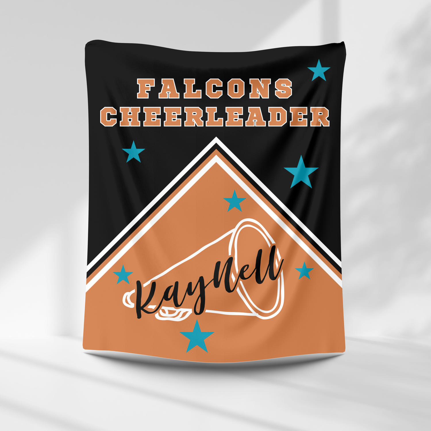 Falcons Personalized Cheer Blanket