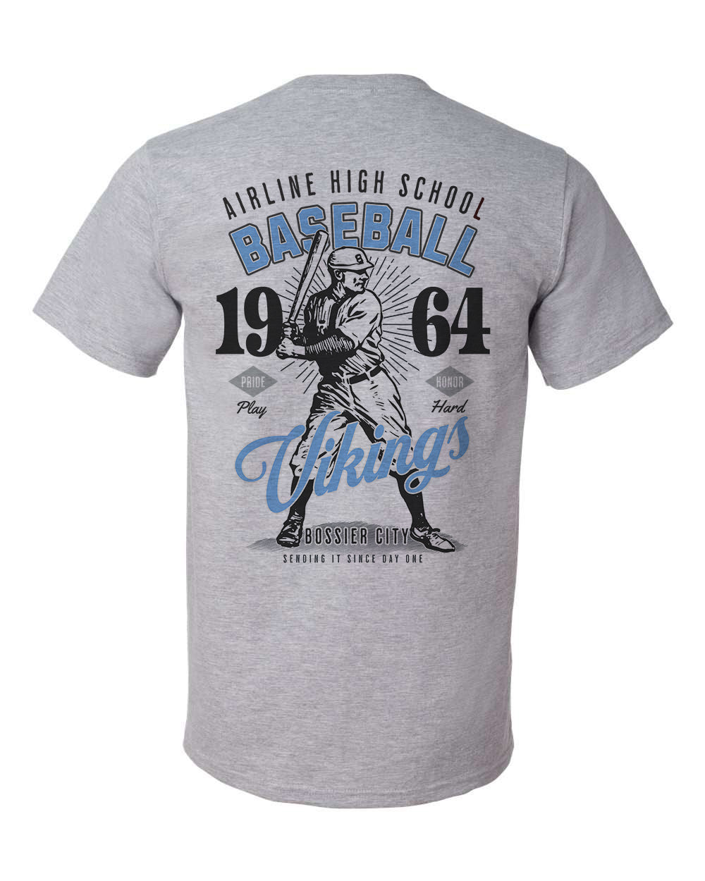 Airline Vikings Vintage Baseball Tee – personalization preview 2