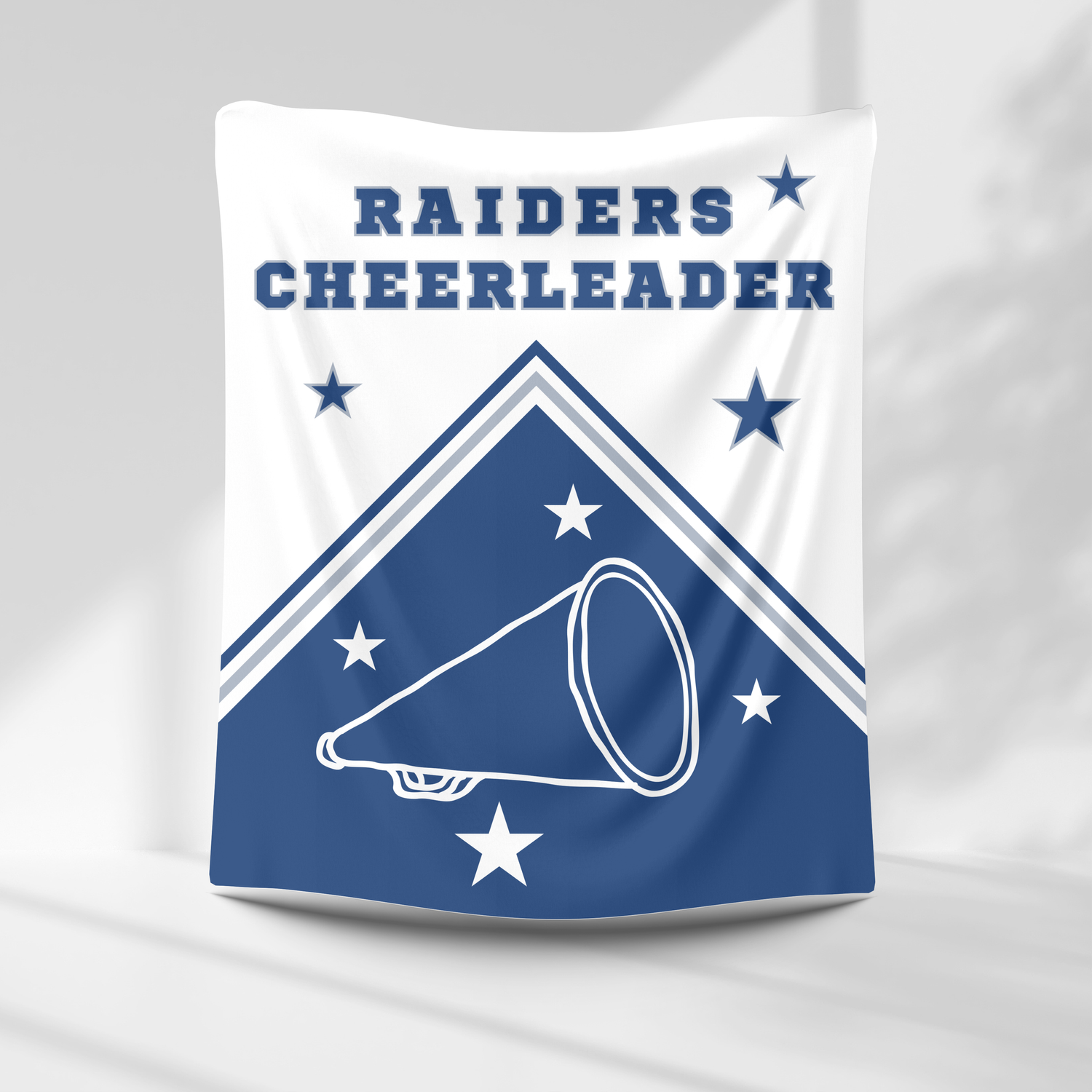 Raiders Personalized Cheer Blanket – personalization preview 1