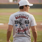 Woodlawn Knights Vintage Baseball Tee – personalization preview 2
