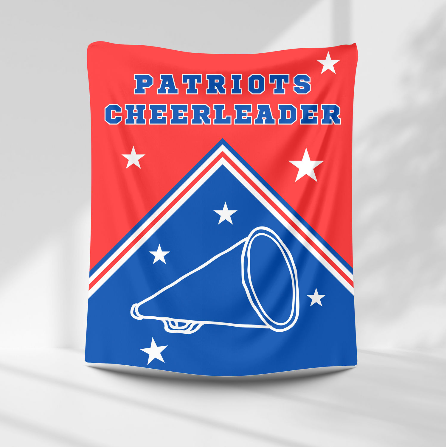 Patriots Personalized Cheer Blanket – personalization preview 1