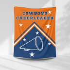 Cowboys Personalized Cheer Blanket – personalization preview 1