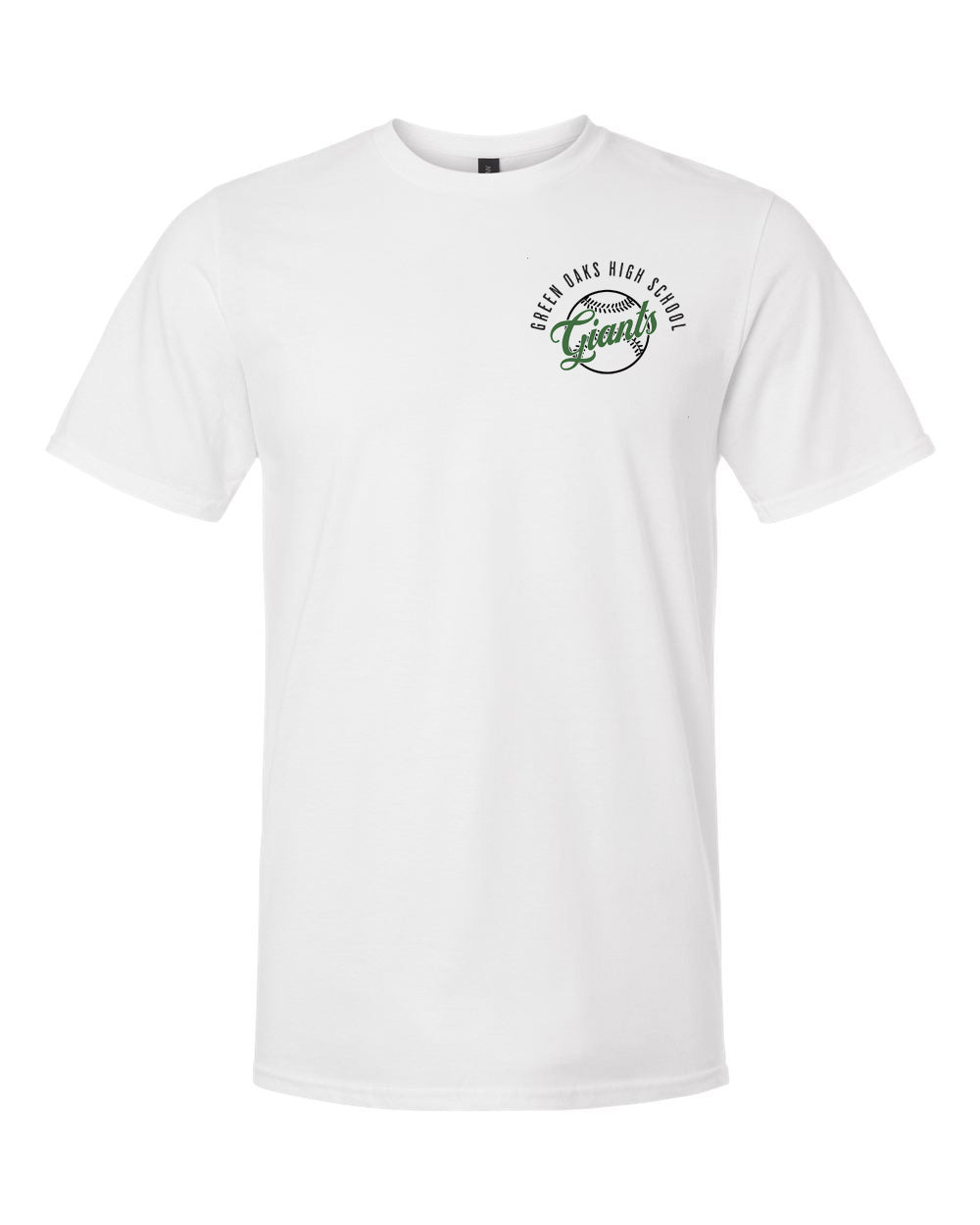 Green Oaks Giants Vintage Baseball Tee – personalization preview 5