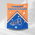 Cougars Personalized Cheer Blanket