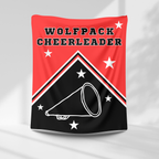Wolfpack Personalized Cheer Blanket – personalization preview 1