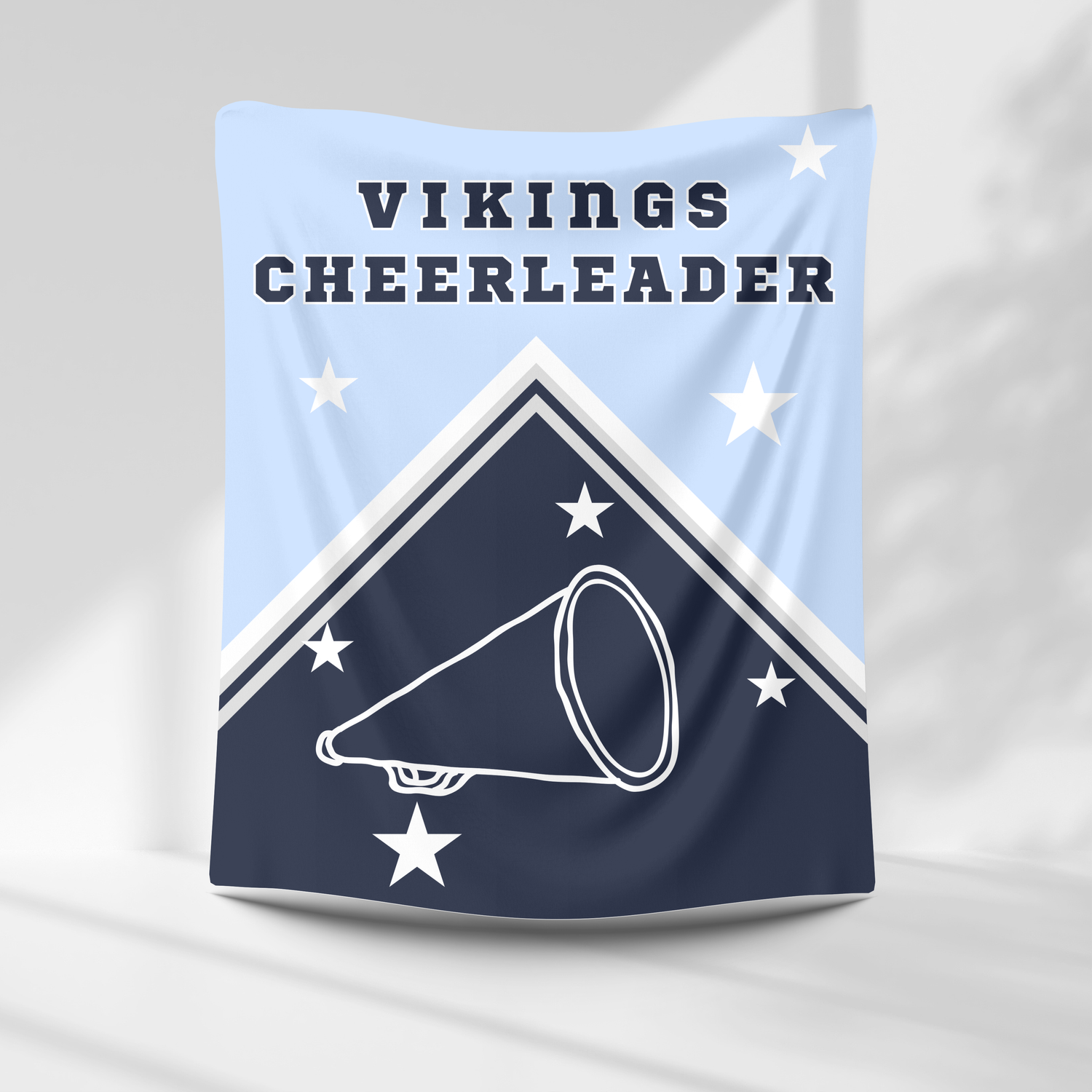 Vikings Personalized Cheer Blanket – personalization preview 1