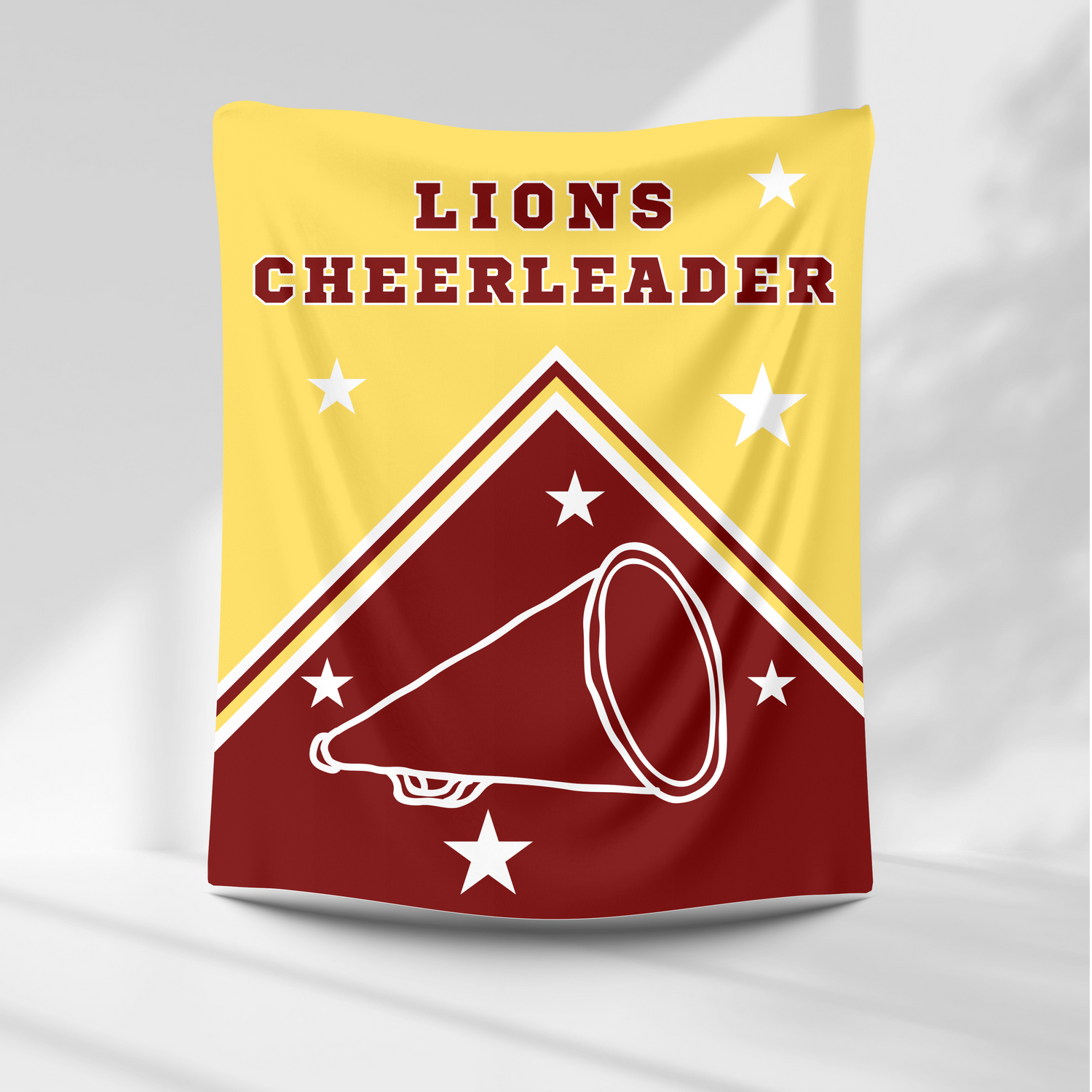 Lions Personalized Cheer Blanket - BTWHS – personalization preview 1